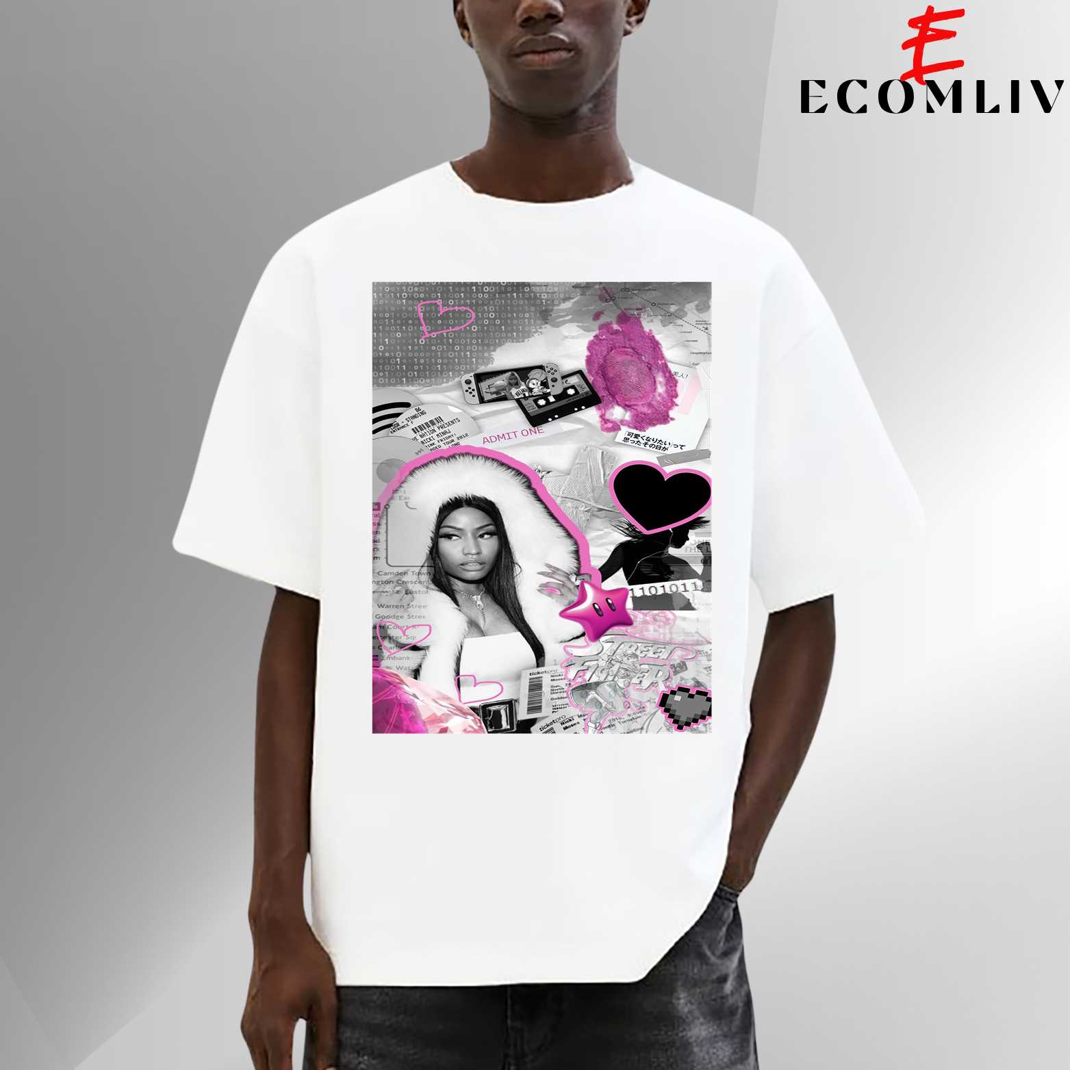 Retro Nicki Minaj T-Shirt, Vintage Rap Queen Tee, Classic Hip Hop Streetwear Shirt